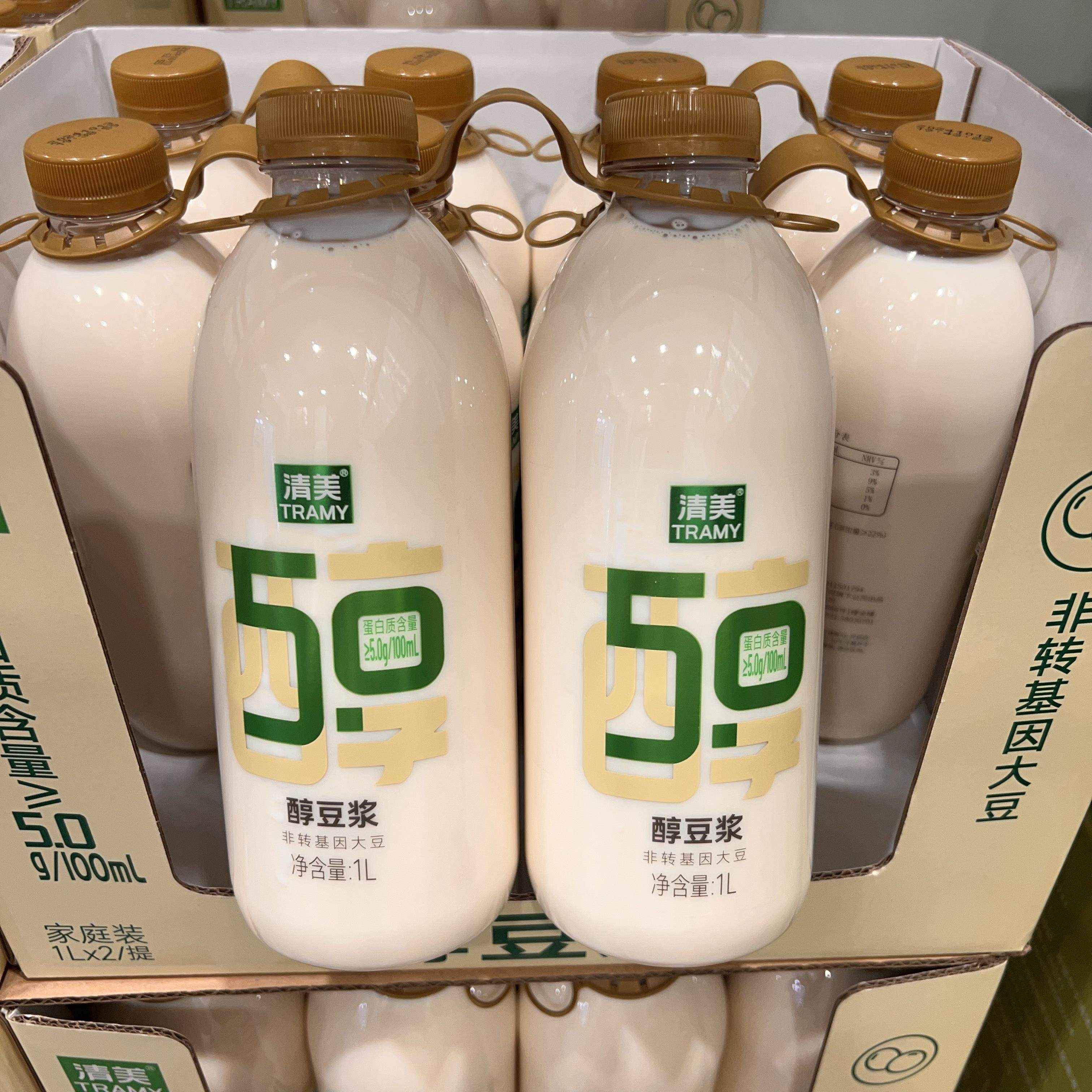 山姆 清美甄选原料非转基因大豆0糖醇豆浆口感丝滑蛋白质0添加