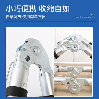 铝合金关节DTE梯缩伸梯子竹节梯折梯多功升降叠家能用梯子厂家