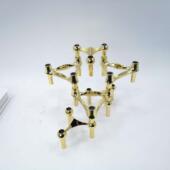 新中式 家居样板间台角软拼接烛台 欧式 创PAT意三角烛装 饰摆件三装