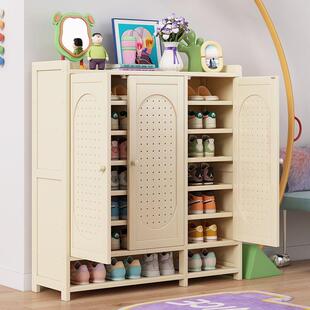 鞋架子多鞋柜家WTG色用走门廊入户口室内玄关层一体大容量白储物