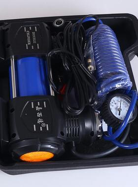 西打德车载充泵气泵汽车36488轮胎打气泵便携式双缸大功率充气气0