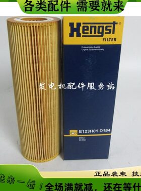 原厂Hengst机油滤芯E123H01D194替斯堪尼亚卡车机油滤清器2037556