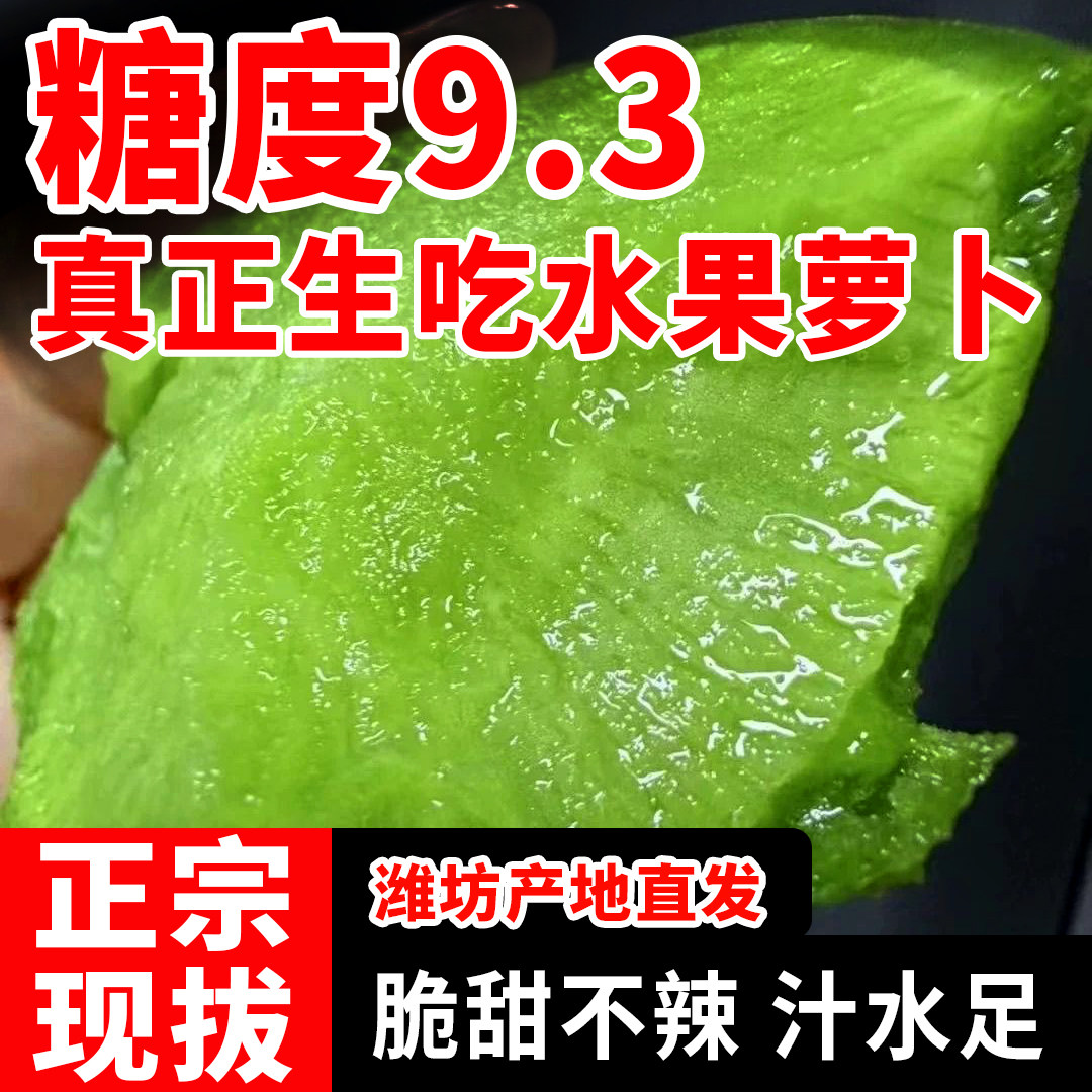 正宗潍坊生吃水果萝卜脆甜新鲜潍县特产冰激凌天星2号沙窝青萝卜,水产肉类/新鲜蔬果/熟食,萝卜/胡萝卜,淘宝优惠券,粉丝福利购,淘宝优惠卷