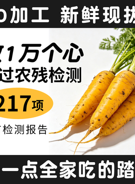 【无农残无激素】新鲜黄萝卜新疆口味手抓饭生吃水果黄色胡萝卜