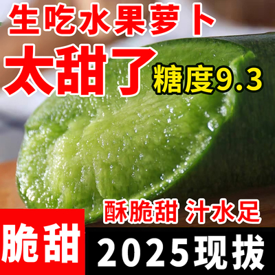 山东特产潍坊正宗水果萝卜生吃潍县青萝卜冰激凌沙窝天星萝卜新鲜