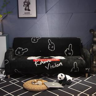 个AL659240性潮牌沙发套全包怪高感沙发布级双人弹力罩贵妃盖椅靠