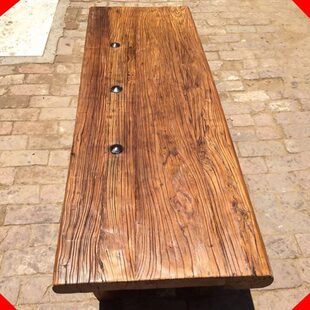 老榆木纯实木桌面板定制餐桌木板木头板大板吧台板原木隔板飘窗板