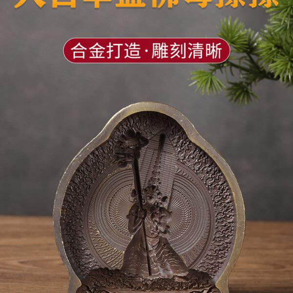 大白伞盖佛母擦擦模具合金复古古铜仿尼泊尔藏传佛台供奉摆件多款