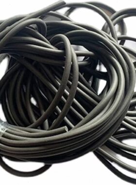 黑色硅胶发泡圆条真空cnc吸盘密封条耐高温防水海绵条硅胶发泡条