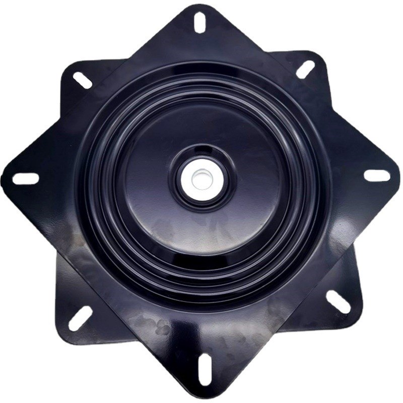 满珠加厚万向转盘转旋转台轴承家具方型铁转盘机械沙发椅子底座