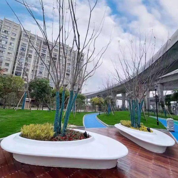 玻璃钢树池座椅户外园林景观公园公共休闲椅小区绿化围树异形坐凳,商业/办公家具,等候椅系列,淘宝优惠券,粉丝福利购,淘宝优惠卷