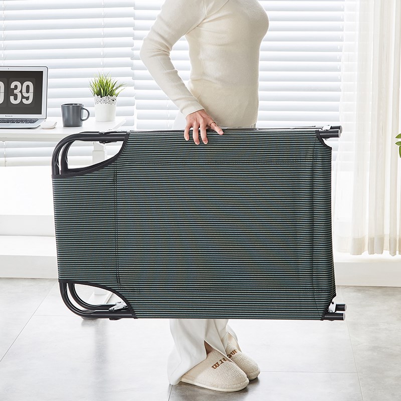 午休折叠床办公室单人床简易陪护小床便携户外行军床午睡工位躺椅