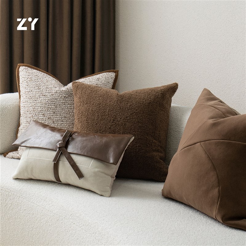 致悦【现代】客厅沙发抱枕靠垫展厅酒店睡觉轻奢高级感枕套不含芯