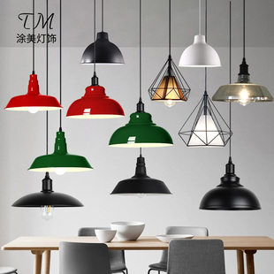 餐饮店吊灯店铺商用工业防风灯具网红烧烤店火锅店专用灯港式饭厅
