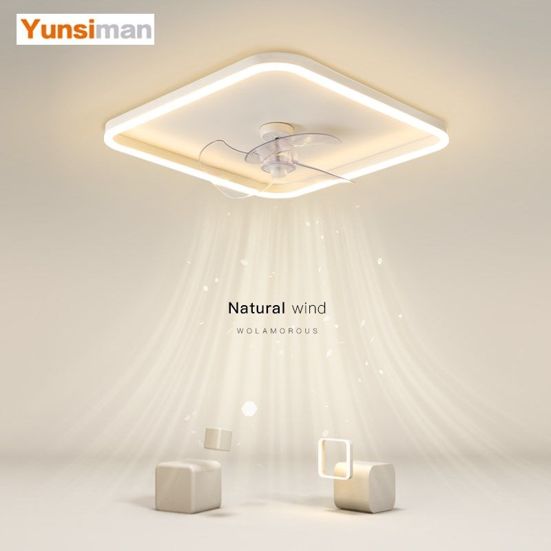 韵丝蔓现代简约led吸顶灯隐形风扇灯创意客厅灯卧室灯餐厅书房灯,家装灯饰光源,风扇灯,淘宝优惠券,粉丝福利购,淘宝优惠卷