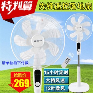 先锋电风扇DD1605遥控定时家用落地风扇10叶摇头扇风扇FS40 16ER