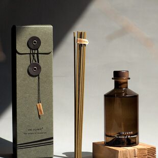 INJUNE山系列无火香薰藤条香氛清新家用室内除臭摆件淡香持久清新