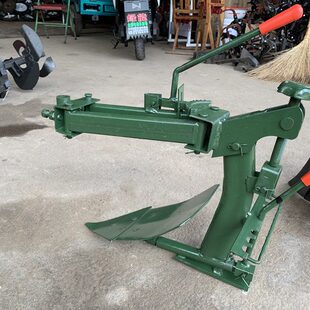 微耕机加宽开沟器翻转犁大犁子可调翻地犁 旋耕机配件犁地机 翻犁