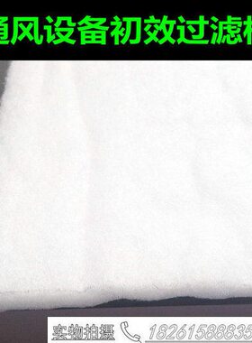 上海雷普通风窗过滤网防尘网 过滤棉白色1平米