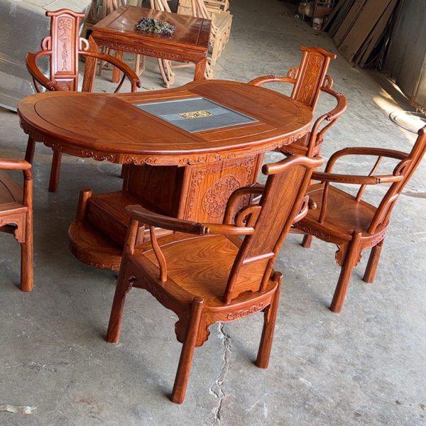 刺猬紫檀功夫茶台红木茶桌花梨木新中式公室实木腰型椅组合家用,商业/办公家具,茶台/茶桌,淘宝优惠券,粉丝福利购,淘宝优惠卷