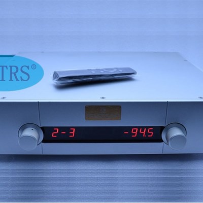 全铝仿高文前级机箱 无源前w级 分流分压继电器遥控无损音量控制