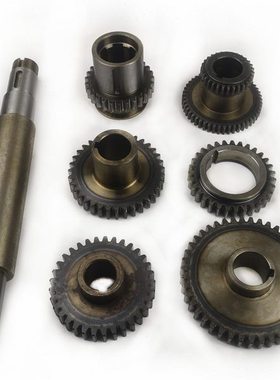 重庆机床厂Y3150E滚齿机配件Y3180H斜齿轮皮带轮轴花键轴皮带轮