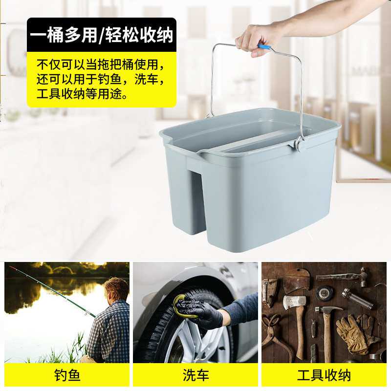 超宝手提清洁工具篮酒店客房保洁工作篮桌面收纳篮加厚杂物蓝