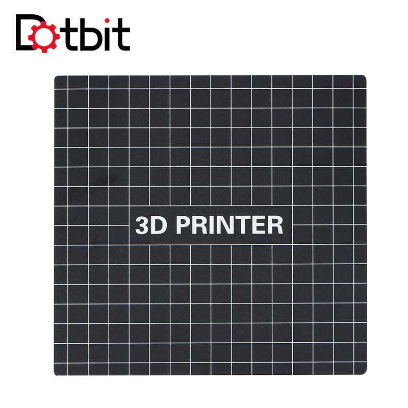 Dotbit 3D打印机配件 235*235mm 热床钢板+平台贴纸组合 防翘边新