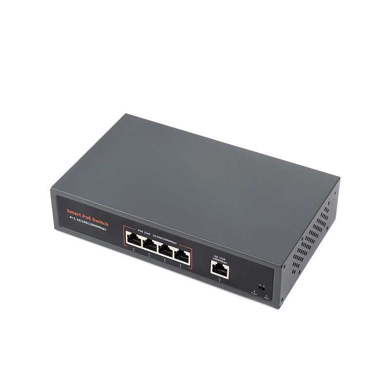 工业级4口千兆交换机120W RJ45接口分线器 百兆网口以太网交换机