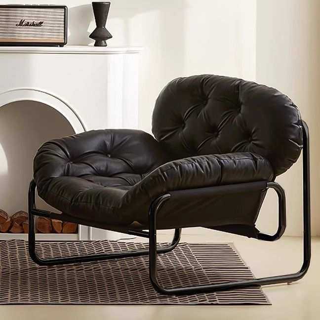 单人沙发椅北欧风客厅阳台铁艺沙发中古风纯色猫抓皮午休铁艺沙发,3C数码配件,USB灯,淘宝优惠券,粉丝福利购,淘宝优惠卷