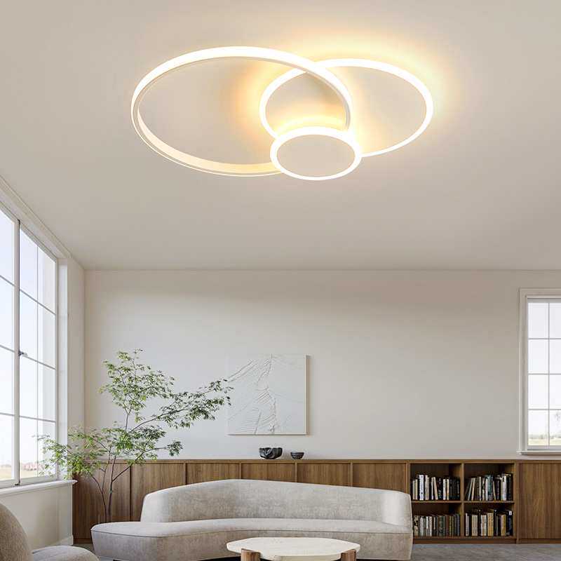 LED吸顶灯圆形主卧室灯简约现代客厅灯2025年新款房间灯阳台灯具
