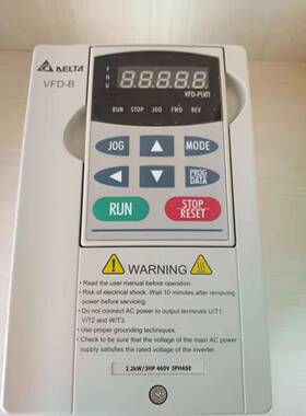 VF1D022B43A0.75W.5KW2.2K频W51380V重负载矢量型K台达变器