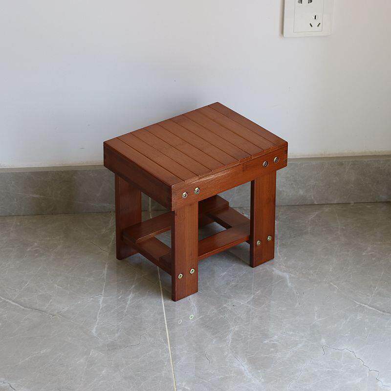 楠竹实木42方茶凳家用厅成人矮凳板凳几凳换凳儿童鞋客方板凳餐桌