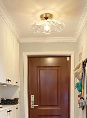 廊过道灯走具30058现代约阳台灯网红荷叶简过道灯走廊吸顶灯L271