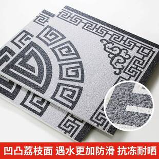 陶瓷砖石英砖庭院地地铺石拼铺花新中式仿砖石砖pc生61态地石瓷砖