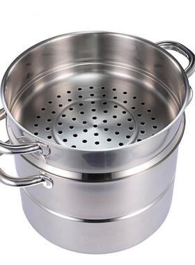 菲仕朗34不锈钢蒸汤大F0S-2828锅双层功多能28cm双耳0蒸蒸煮蒸锅