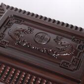 木福安祥棺骨灰盒实木黑檀坟寿盒男女501材迁殡葬用品