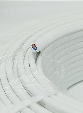 国标RVVB白18168色无2氧铜平5行线家装1芯0.50.71.52.5平护套线