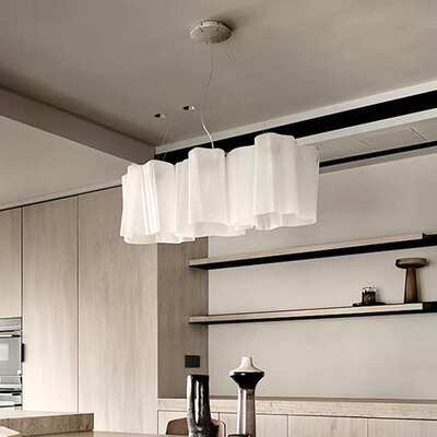 法式中古设计师logico餐厅吊灯简约客厅灯别墅云朵玻璃卧室主灯