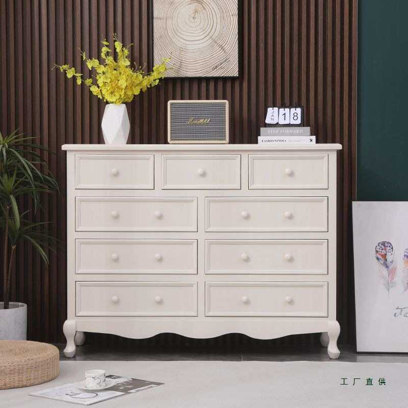 五斗柜实木卧室收纳柜客厅电视柜简约现代五斗橱多功能抽屉柜