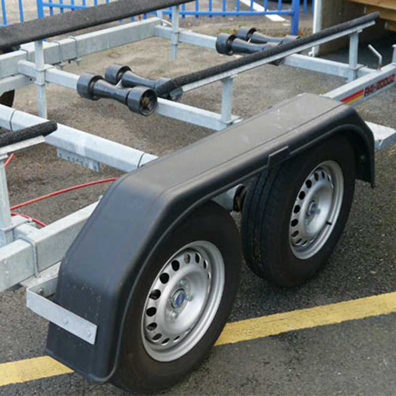 双轴挡泥瓦，pp材质挡泥板，1600mm长轮眉拖车配件，1个的价