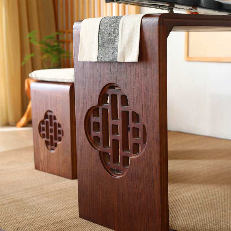 实木古琴专用桌凳共鸣琴桌中式书法桌仿古禅意抄经桌家用古筝桌凳