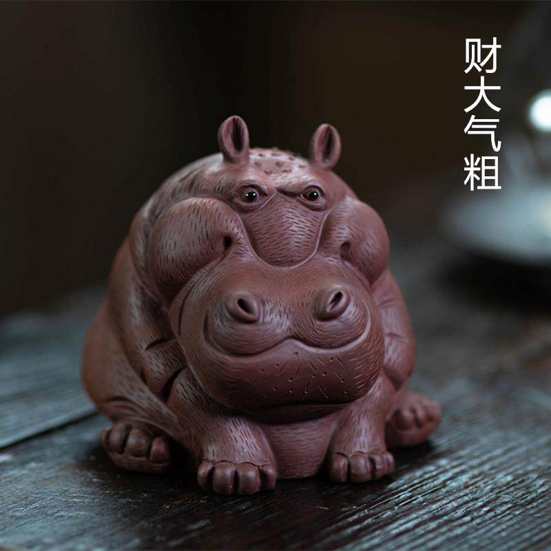 宜兴紫砂茶宠河马摆件财大气粗招财爆款雕塑茶具创意款可养,模玩/动漫/周边/娃圈三坑/桌游,模型制作工具/辅料耗材,淘宝优惠券,粉丝福利购,淘宝优惠卷