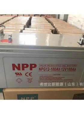 耐普蓄电池NPG12-100AH通讯及电力设备12V100AH弱电机房照明设备