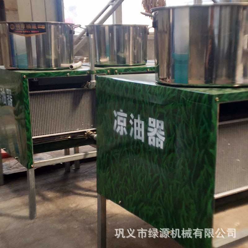 全自动不锈钢冷油机 多功能榨油坊配套设备凉油机 大豆油冷却机