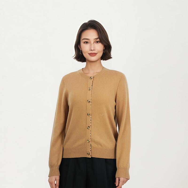 【一一专享】女士小香风开衫毛衣时尚高级洋气1N6306