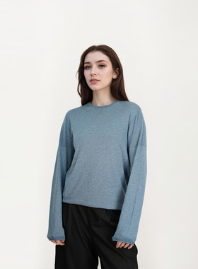 【一一专享】纯色百搭女士针织衫TN5288