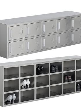 不锈钢柜无尘净化IUG51545工鞋厂车员间职鞋员换鞋柜工多层多格鞋
