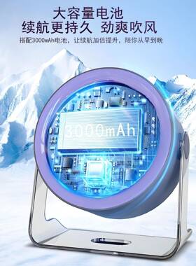 新升级100531款触档调节直屏大风力电风扇桌面办公学习播户外通用