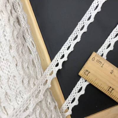 款现货MXZH001蕾丝花边m-2.5cm1镂空棉线花边Di爆Y棉线织带c窗帘